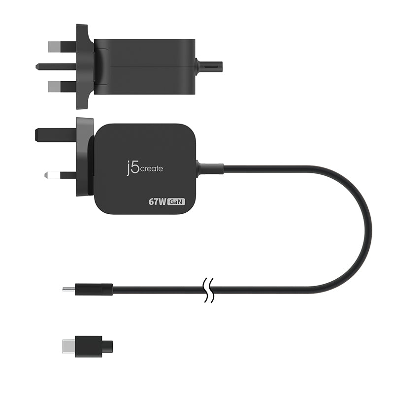 J5Create JUP1565NF 67W GaN PD USB-C Mini Charger