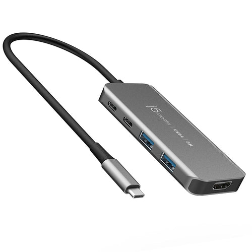 J5Create JCH453 8K USB4 Travel Hub (6-in-1)