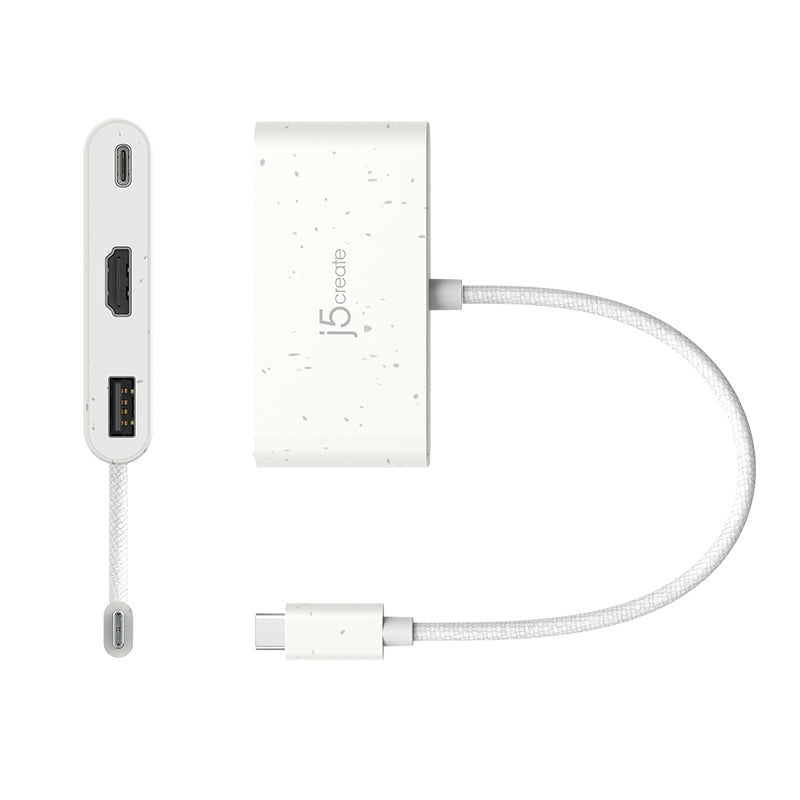 J5Create JCA379EW ECO USB-C to HDMI & USB A with PD (White)