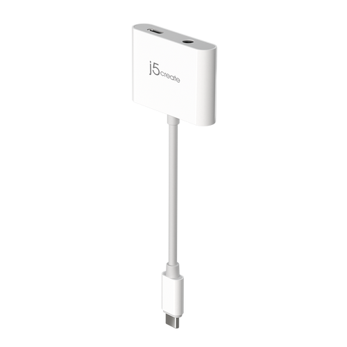 J5Create JCA122 USB-C to 3.5mm Audio with PD Adapter