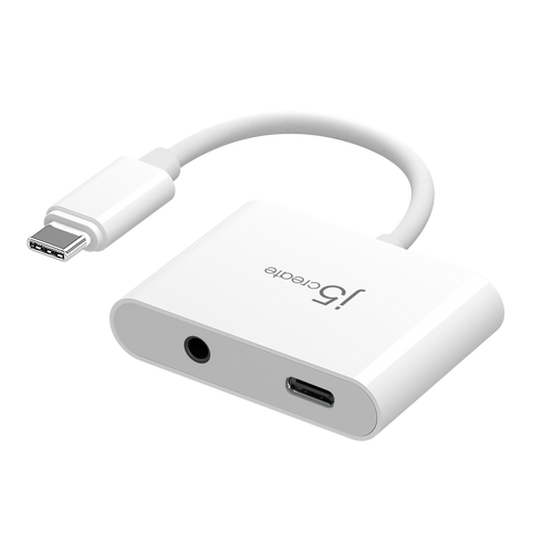 J5Create JCA122 USB-C to 3.5mm Audio with PD Adapter