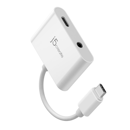 J5Create JCA122 USB-C to 3.5mm Audio with PD Adapter