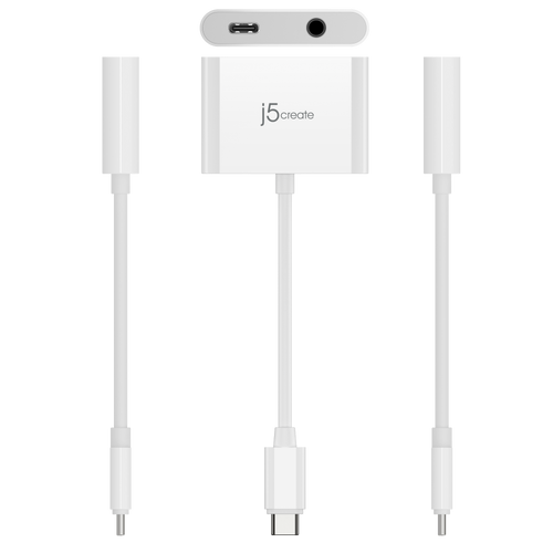 J5Create JCA122 USB-C to 3.5mm Audio with PD Adapter