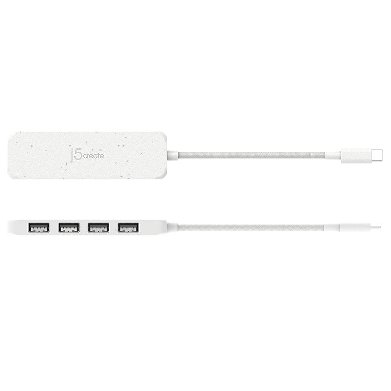 J5Create JCH341EW USB-C 4-Port Type A Gen 2 Hub (White)