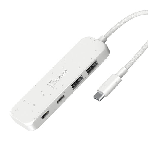 J5Create JCH342EW USB-C 4-Port 2C2A Hub (White)