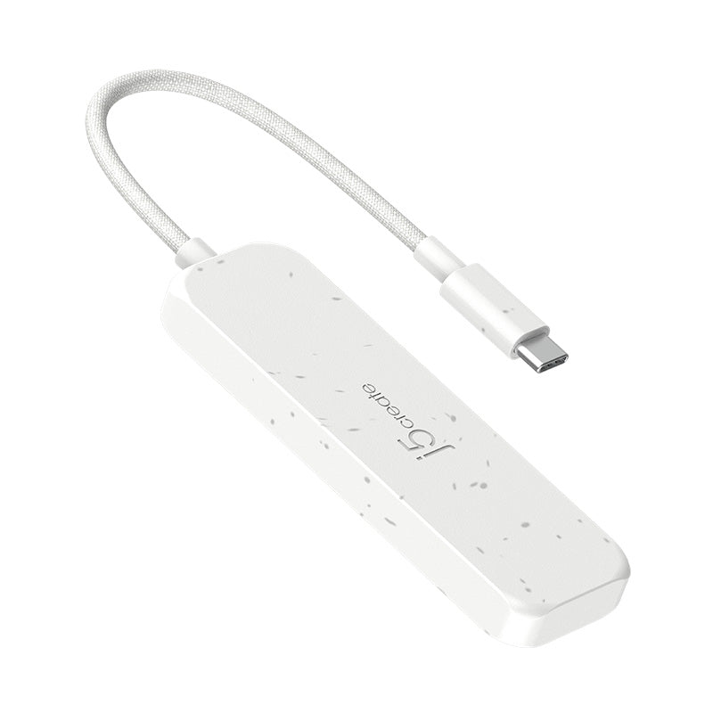 J5Create JCH342EW USB-C 4-Port 2C2A Hub (White)