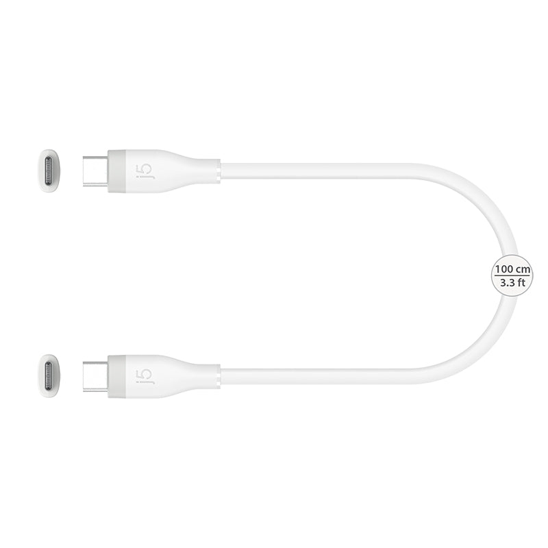 J5Create JUCX17W USB-C 60W Fast Charging Cable (White)