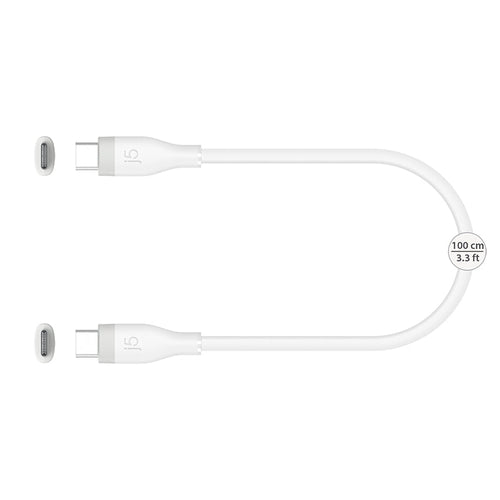 J5Create JUCX17W USB-C 60W Fast Charging Cable (White)