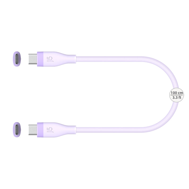 J5Create JUCX17P USB-C 60W Fast Charging Cable (Purple)