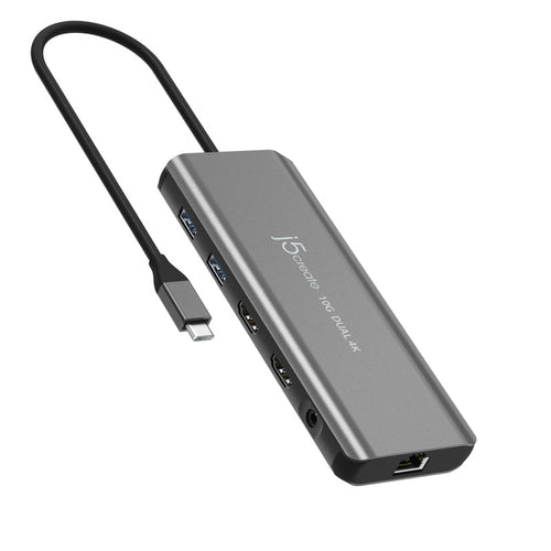 J5Create JCD398 USB-C Dual 4K HDMI Mini Dock