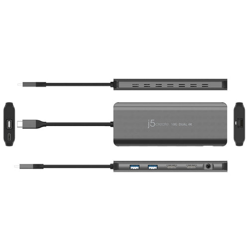 J5Create JCD398 USB-C Dual 4K HDMI Mini Dock