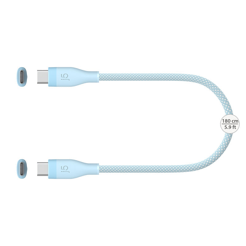 J5Create JUCX18L18C USB C to C 60W Fast Charging Cable (Blue)