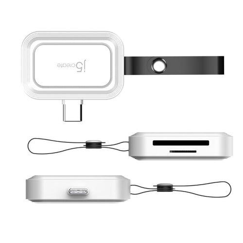J5Create JCHSD33W USB-C to SD/microSD Mini Adapter for Smartphones