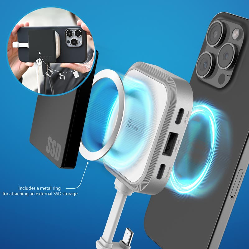 J5Create JCH168W USB-C Multi-function Hub for iPhone