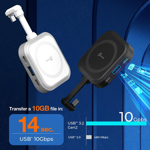 J5Create JCH168W USB-C Multi-function Hub for iPhone