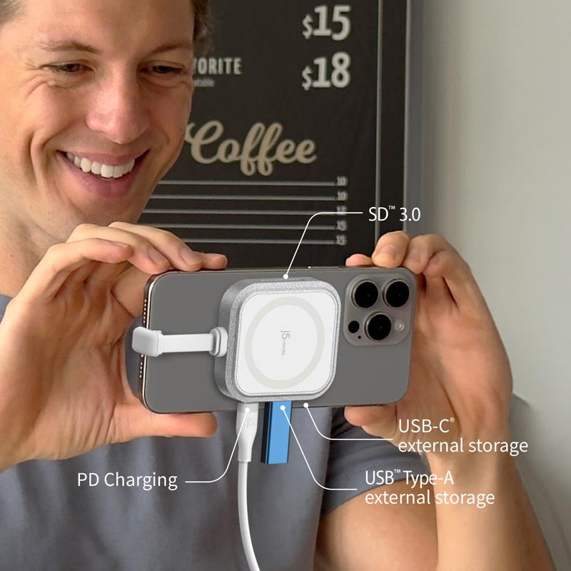 J5Create JCH168W USB-C Multi-function Hub for iPhone