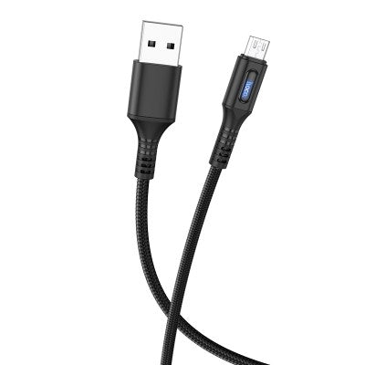 HOCO U79 Admirable Small Power Off Micro Charging Cable (Black)
