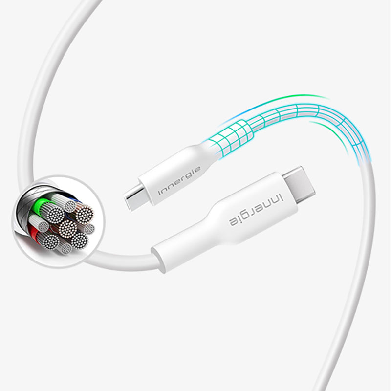 Innergie ACC-S100DM 1m USB-C to USB-C Flex Cable(White)