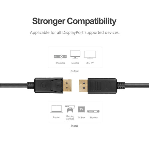 Unitek Y-C609BK Display Port Male to Male Cable (Black) 3M