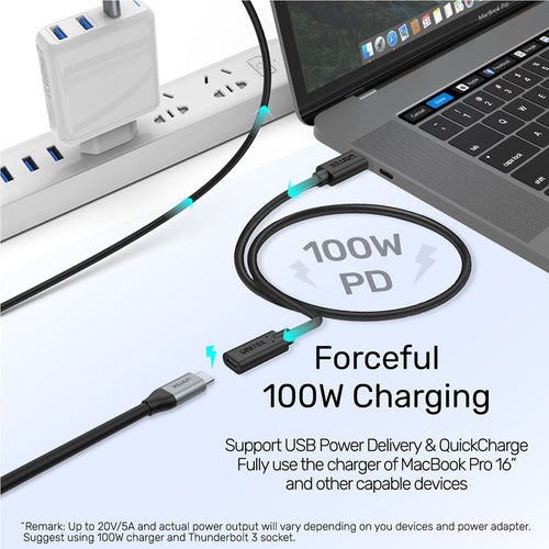 Unitek C14086BK USB 3.2 Gen2 Full-Featured USB-C Extension Cable (1M)