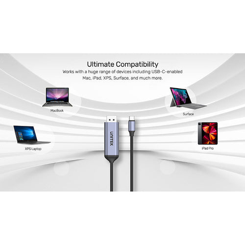 Unitek V1423C USB-C to DisplayPort1.4 Cable (1.8M)