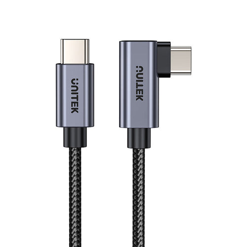 Unitek C14123BK 100W USB-C Cable 90-Degree (0.5M)