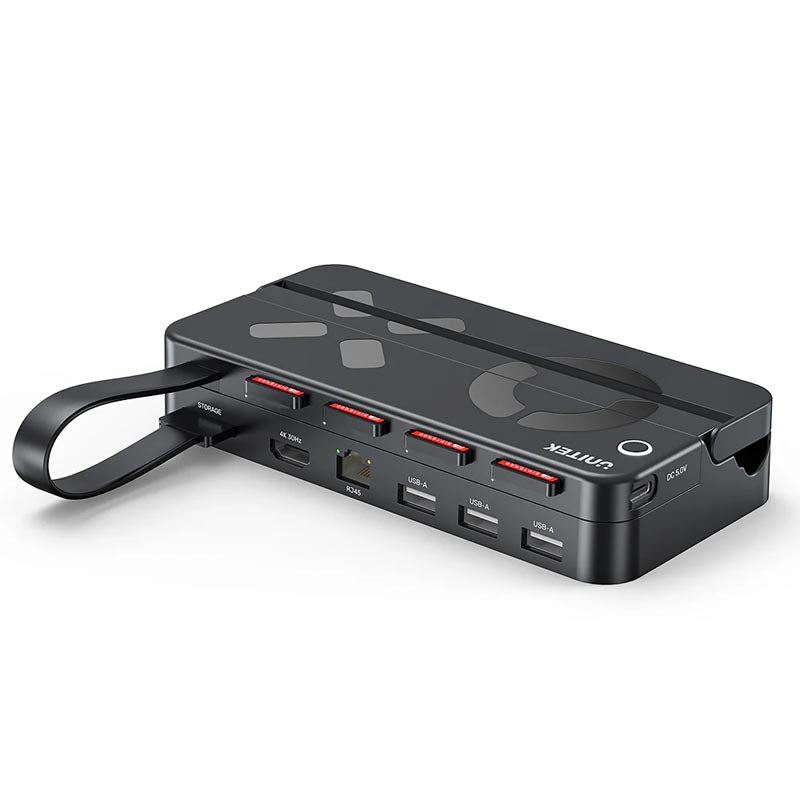 Unitek G1002F 11-in-1 Gaming Docking Station with Remote