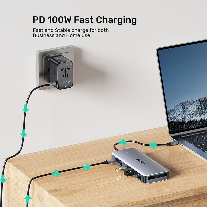 Unitek D1120A 6-in-1 USB-C Hub with M.2 SSD Enclosure
