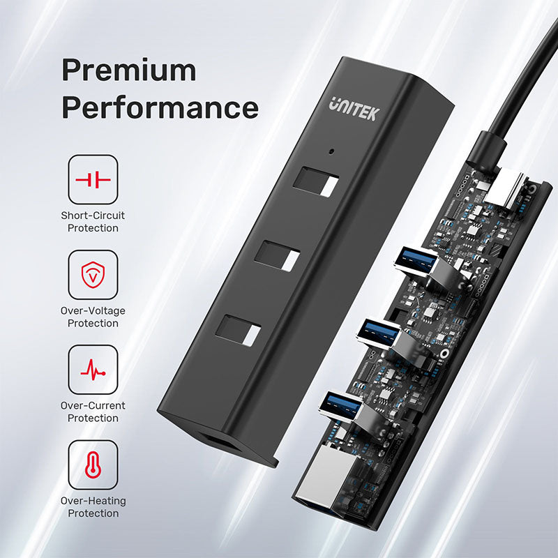 Unitek Y-3089Z 4 Ports USB-C 5Gbps Hub