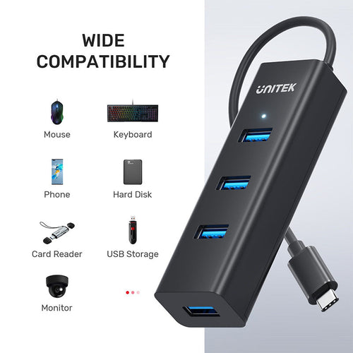 Unitek Y-3089Z 4 Ports USB-C 5Gbps Hub
