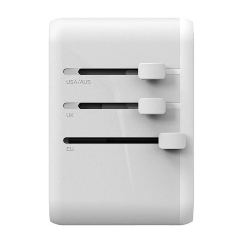Momax UA8W 1-World 65W GaN AC Travel Adaptor (White)
