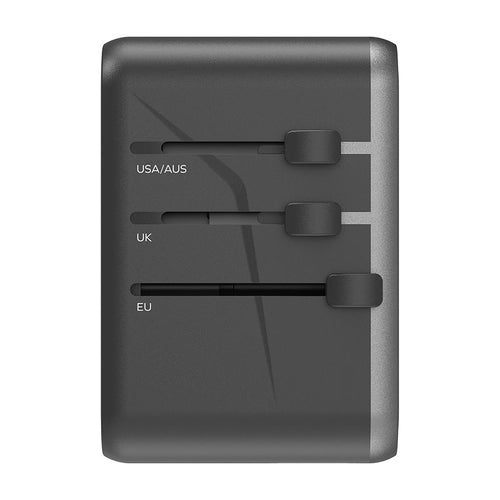 Momax UA8D 1-World 65W GaN AC Travel Adaptor (Black)