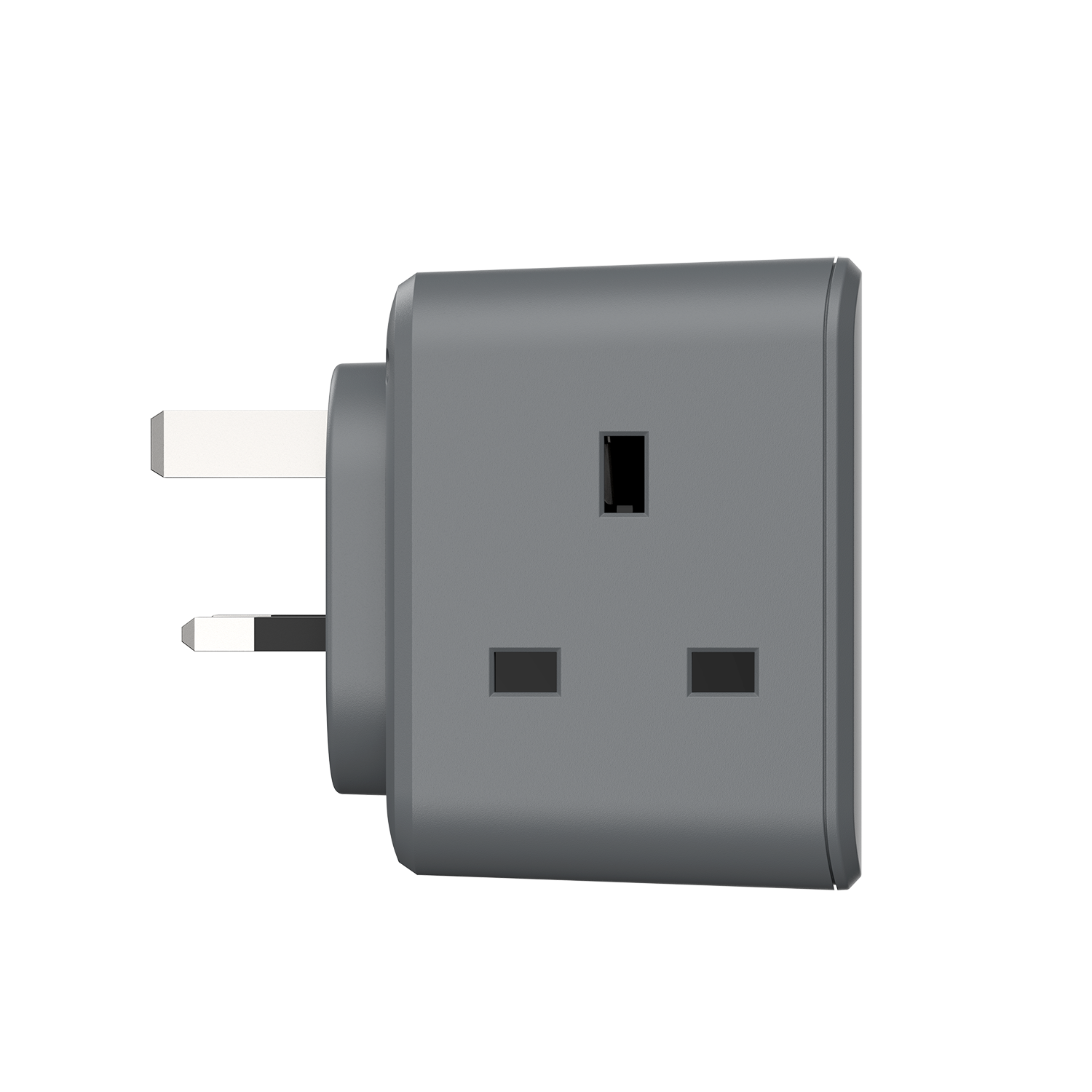 Momax US8UKE ONEPLUG 3-Outlet Cube Extension with USB (Space Grey)