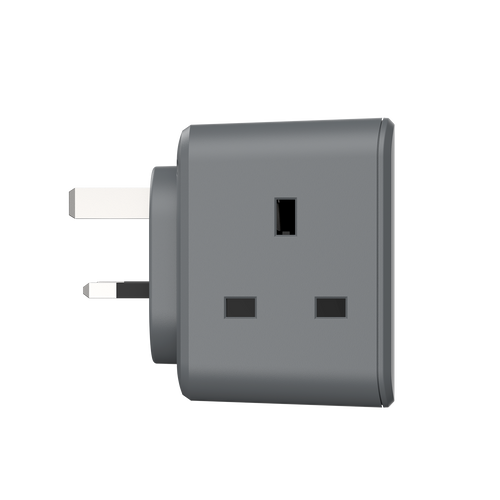 Momax US8UKE ONEPLUG 3-Outlet Cube Extension with USB (Space Grey)