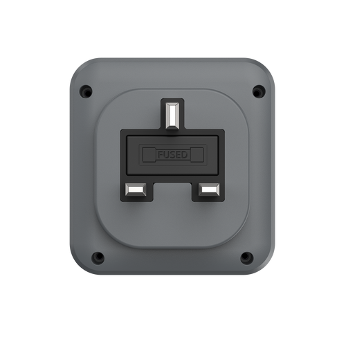 Momax US8UKE ONEPLUG 3-Outlet Cube Extension with USB (Space Grey)