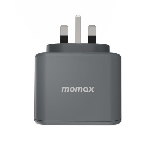 Momax US8UKE ONEPLUG 3-Outlet Cube Extension with USB (Space Grey)