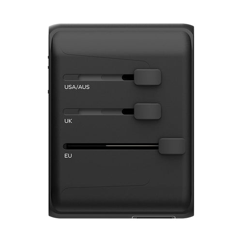 Momax UA9D 1-World 35W 5 Ports + AC Travel Adaptor - Black