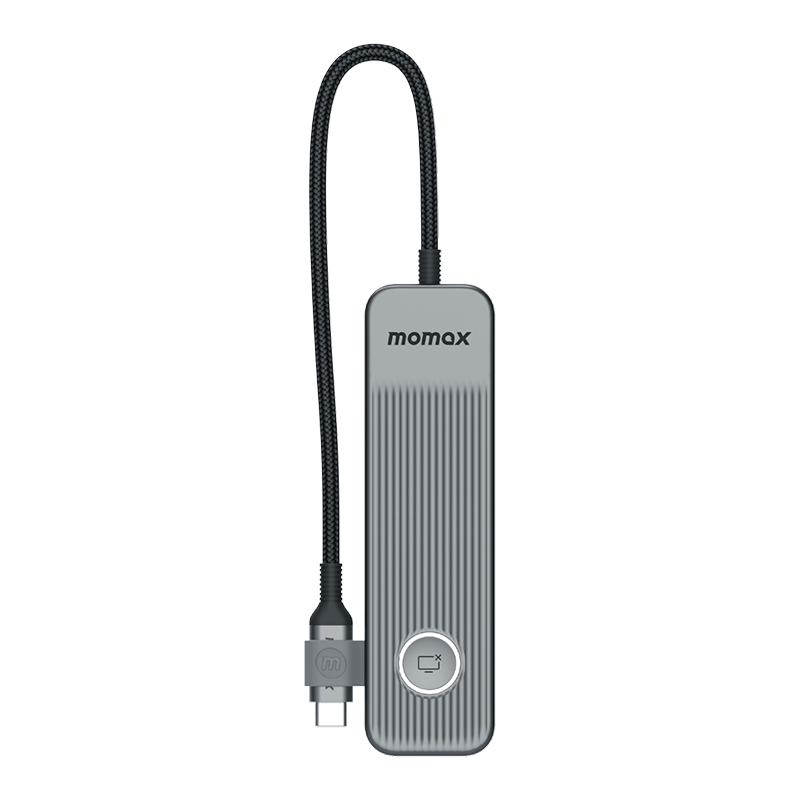 Momax DH17E ONELINK 7-in-1 Multi-Function USB-C Hub (Grey)