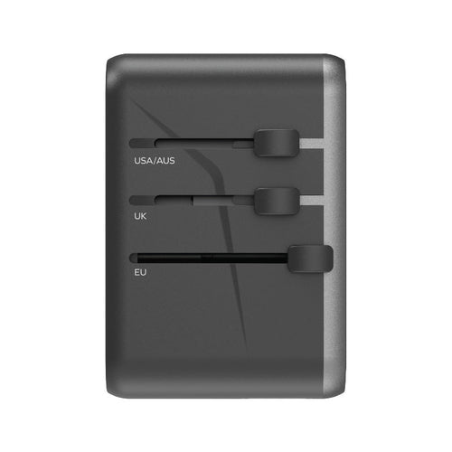 Momax UA8AD 1-World 70W GaN 5 Ports + AC Travel Adaptor - Black