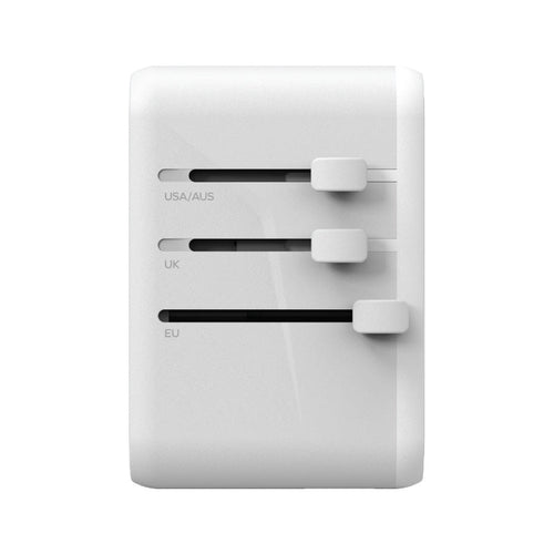 Momax UA8AW 1-World 70W GaN 5 Ports + AC Travel Adaptor - White