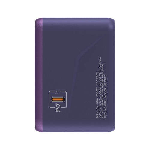 Momax UA8AU 1-World 70W GaN 5 Ports + AC Travel Adaptor - Purple