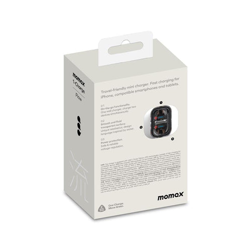 Momax AX UM51UKW 35W 2 Port Charger 1-Charge Flow