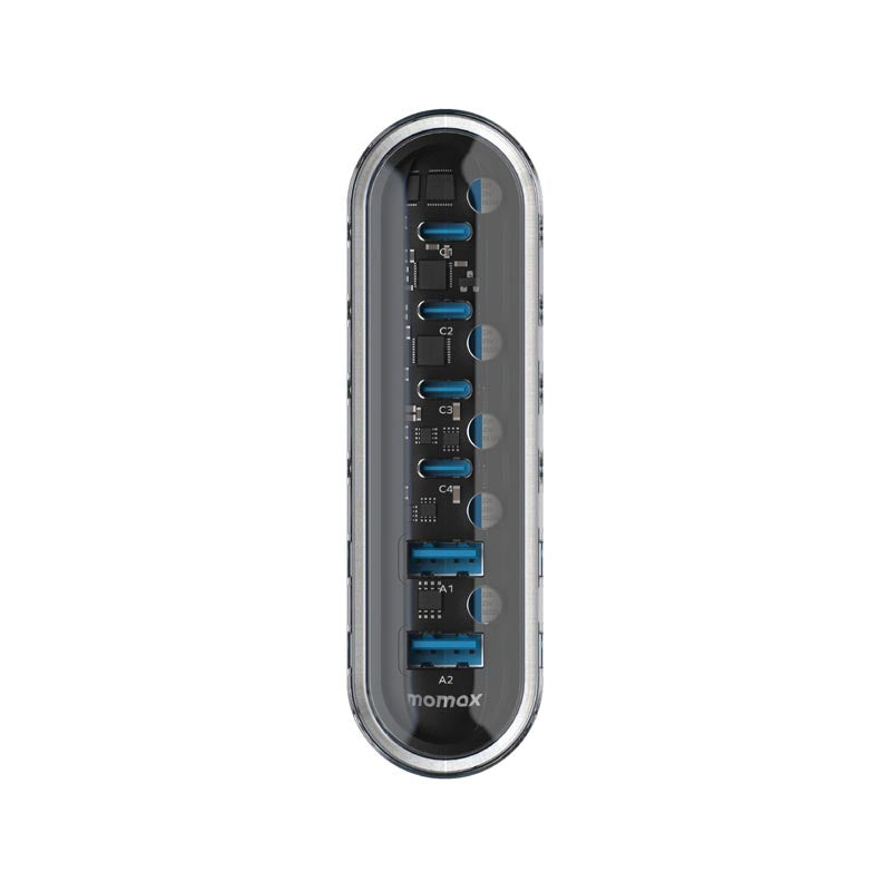 Momax UM55UKW 120W 6 Port Charger 1-Charge  Flow (White)