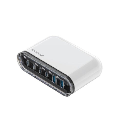 Momax UM55UKW 120W 6 Port Charger 1-Charge  Flow (White)