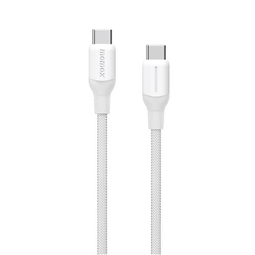 Momax DC25W 1-Link Flow CC 100W USB-C to USB-C Braided Cable (2M) White
