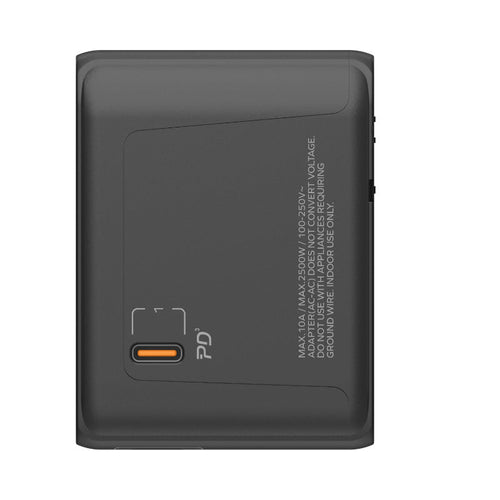 Momax UA9E 1-World 35W 5 Ports + AC Travel Adaptor - Titanium