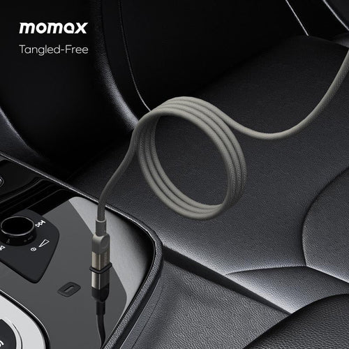 Momax DC35L MAG Link 100W-1M Magnetic USB-C to USB-C Cable Titanium