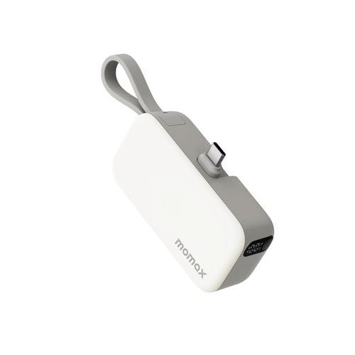 Momax IP130W 5000mAh PD20W 3-In-1 Built-in USB-C Powerbank (White)