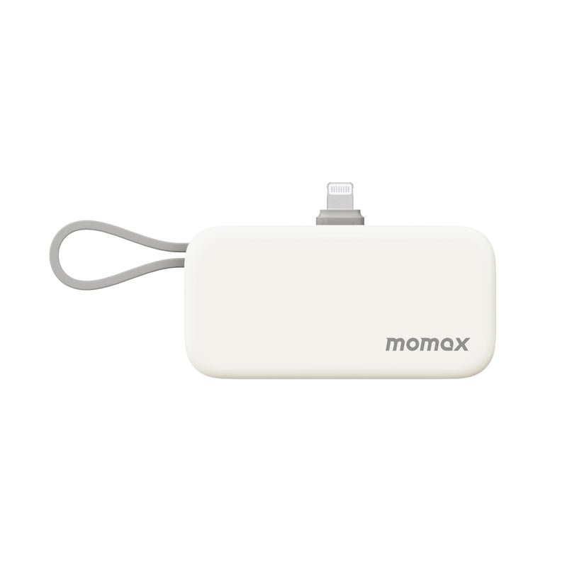 Momax IP130MFIW 5000mAh PD20W 3-in-1 Built-in Lightning Powerbank (White)