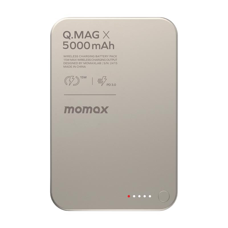 Momax IP116AE Q.MAG X Magnetic Wireless Battery Pack 5000mAh - Titanium